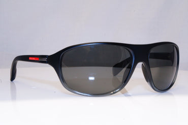 PRADA Mens Polarized Designer Sunglasses Black Wrap SPS 06N GAI-5W1 17989