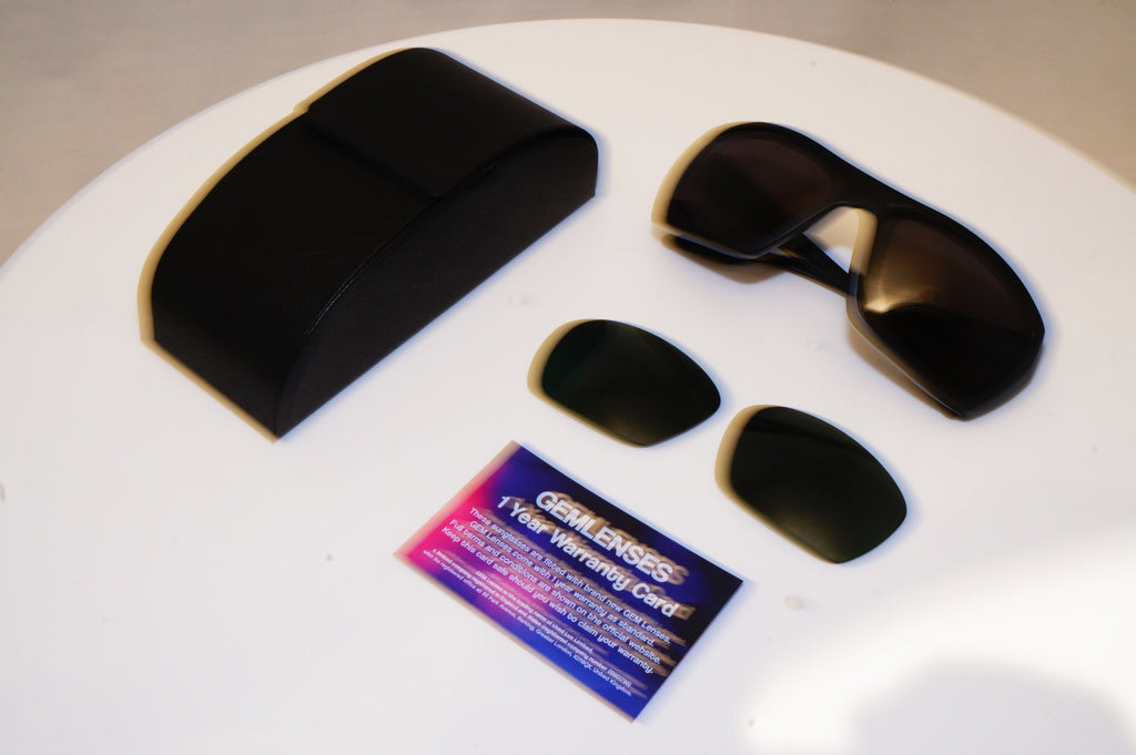 PRADA Mens Designer Sunglasses Black Wrap SPS 010 1BO-301 18059