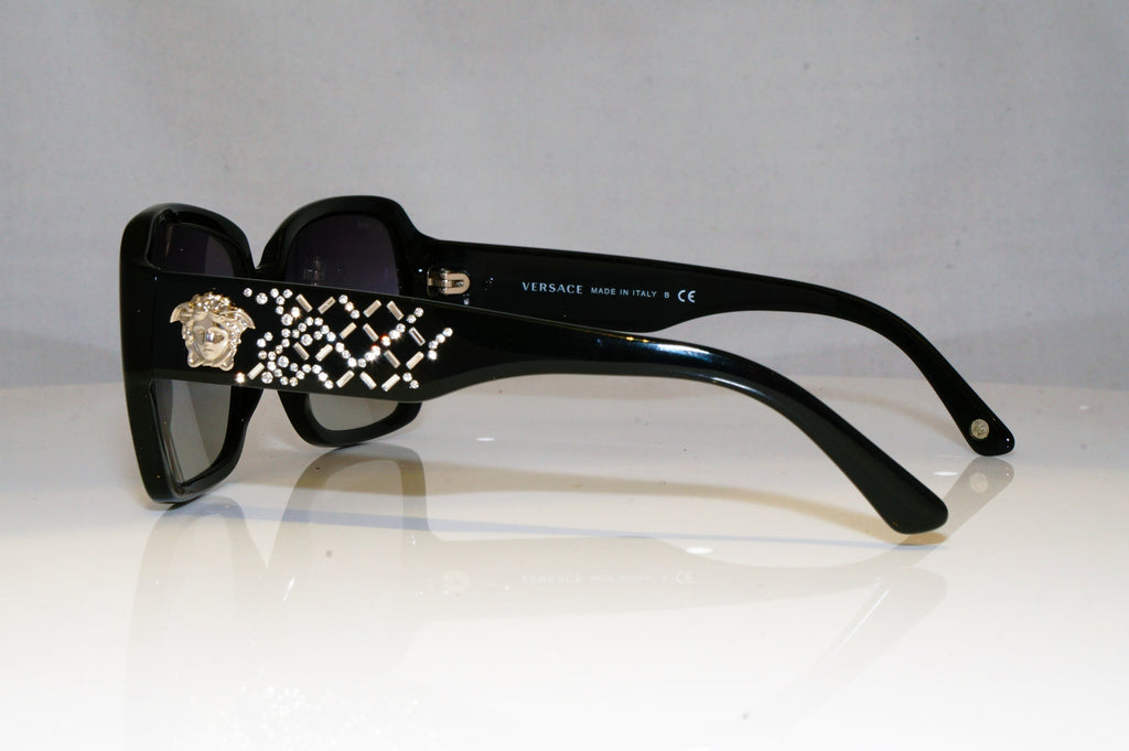 VERSACE Womens Diamante Designer Sunglasses Black Square 4204-B GB1/11 17390