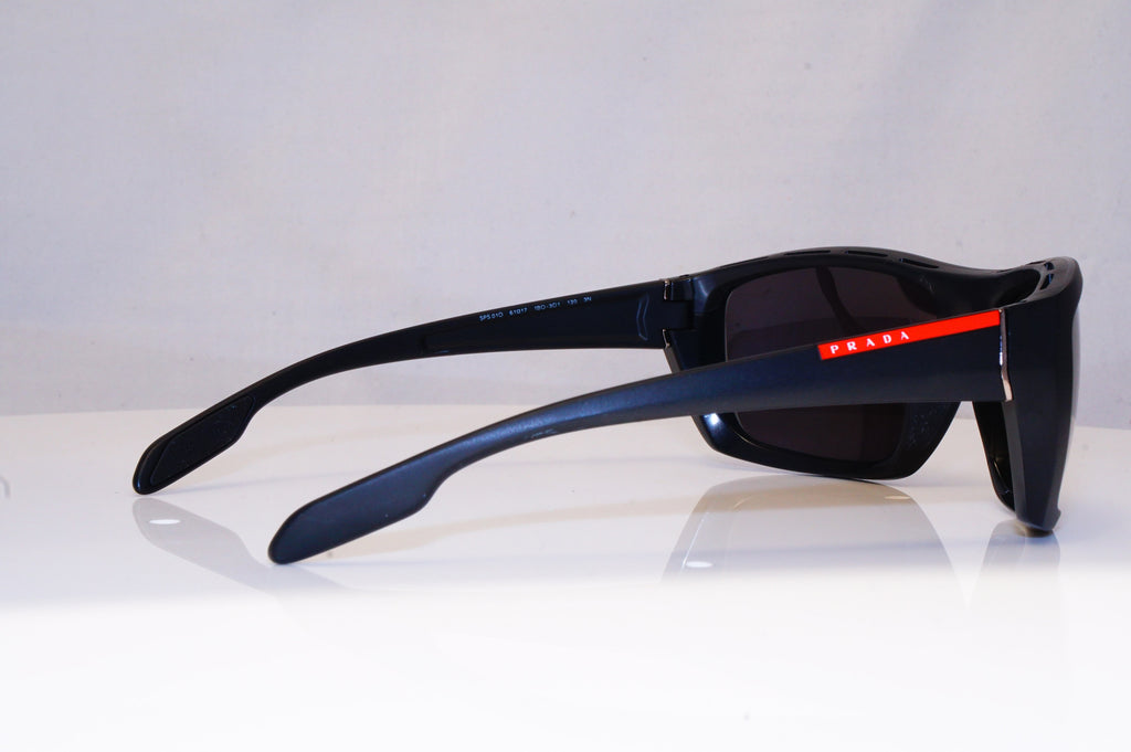PRADA Mens Designer Sunglasses Black Wrap SPS 010 1BO-301 18059