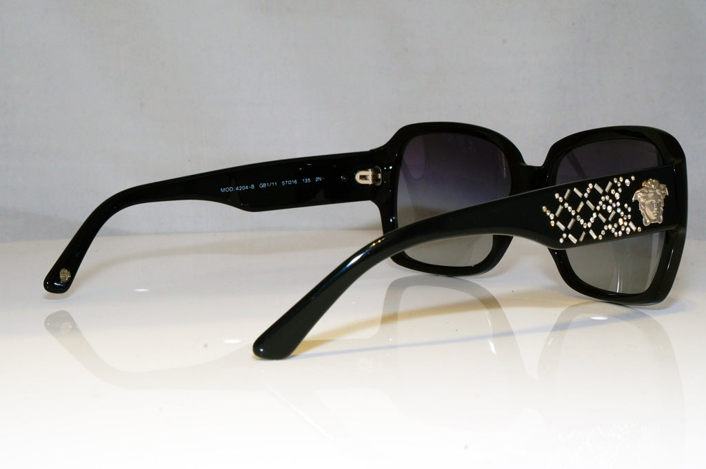 VERSACE Womens Diamante Designer Sunglasses Black Square 4204-B GB1/11 17390
