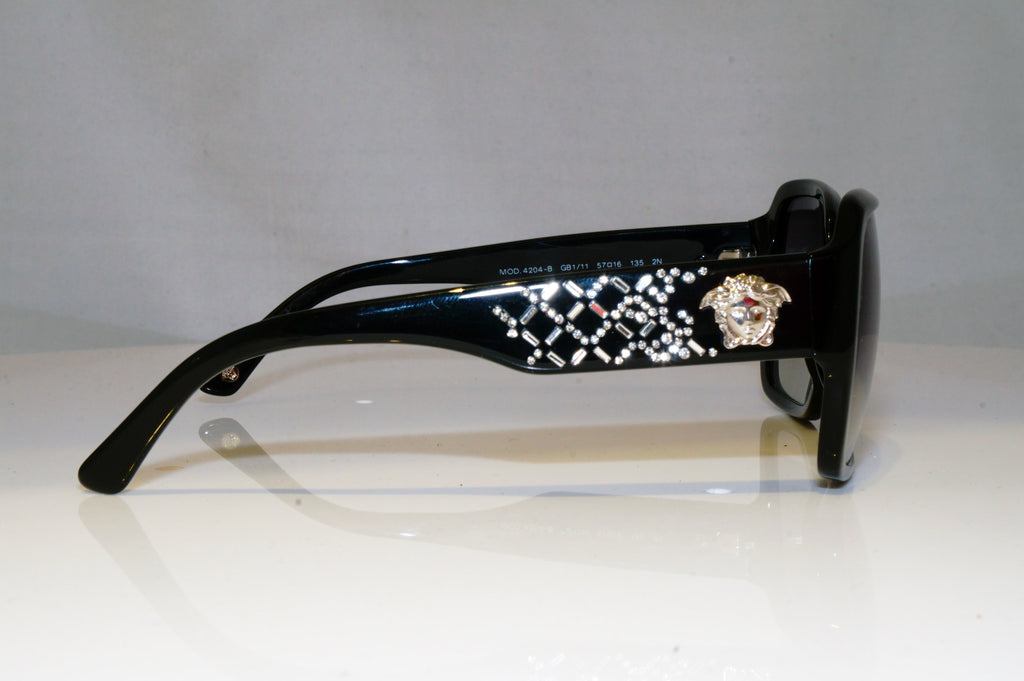 VERSACE Womens Diamante Designer Sunglasses Black Square 4204-B GB1/11 17390