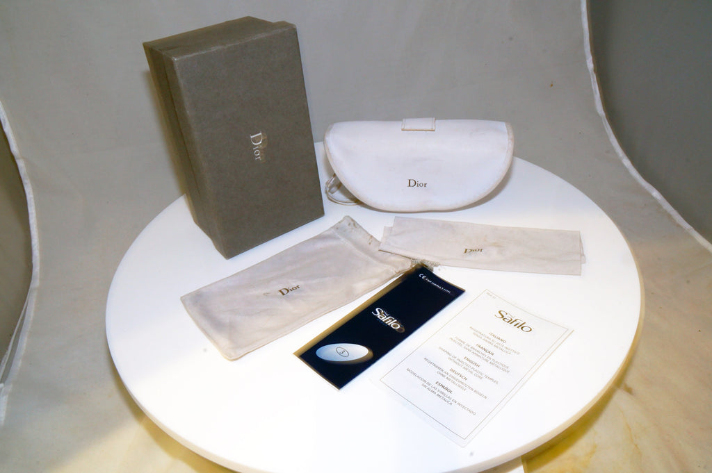 DIOR Womens Boxed Designer Sunglasses Silver Shield QUADRILLE OHRN2 17368