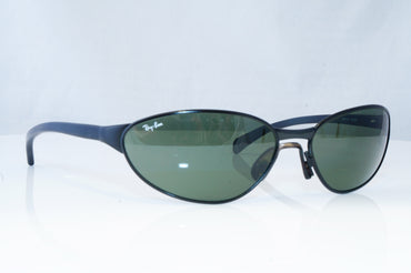 RAY-BAN Mens Vintage Designer Sunglasses Black Wrap RB 3102 W3062 19271
