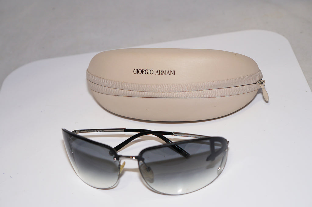 GIORGIO ARMANI Womens Designer Sunglasses Silver Oval GA 367 6LB0M 15743