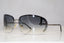 GIORGIO ARMANI Womens Designer Sunglasses Silver Oval GA 367 6LB0M 15743