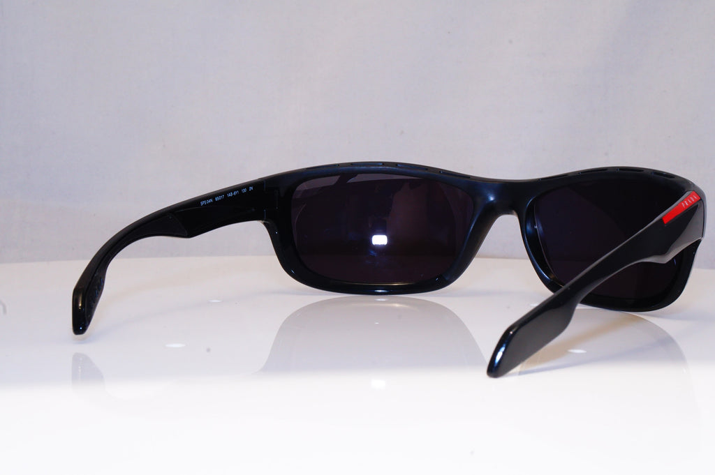 PRADA Mens Designer Sunglasses Black Wrap SPS 04N 1AB-6Y1 17960