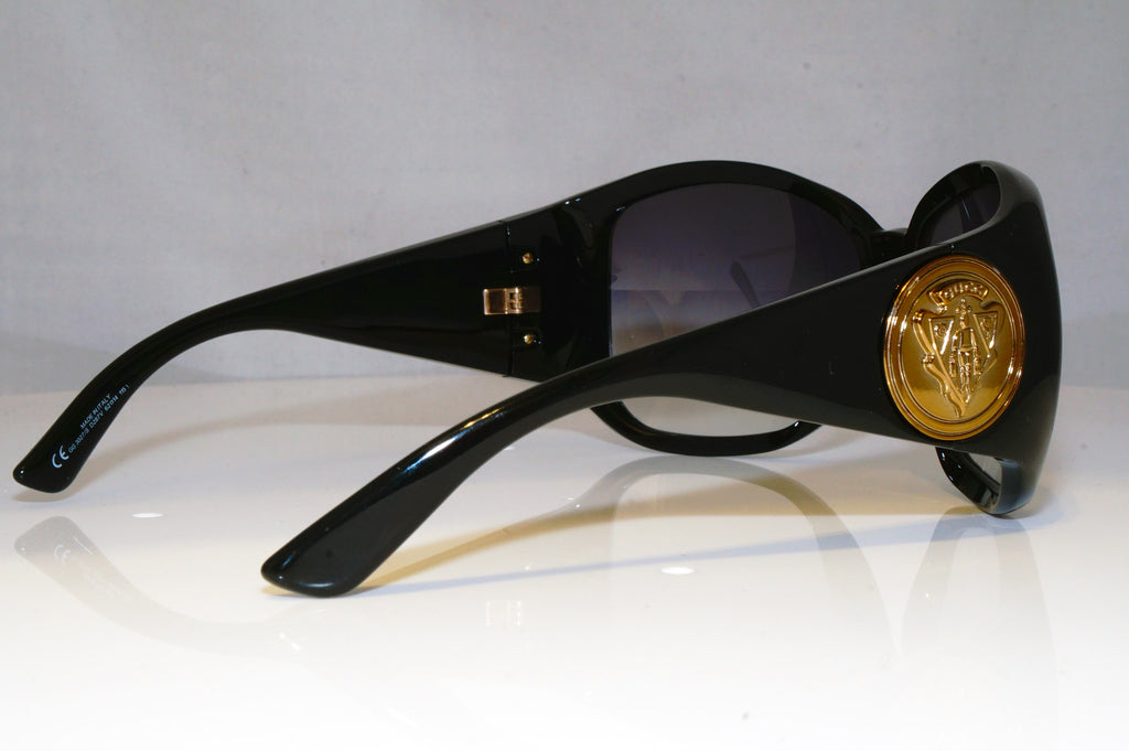 GUCCI Womens Oversized Designer Sunglasses Black Wrap GG 3027 D287V 17374