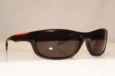 PRADA Mens Designer Sunglasses Black Wrap SPS 04N 1AB-6Y1 17960