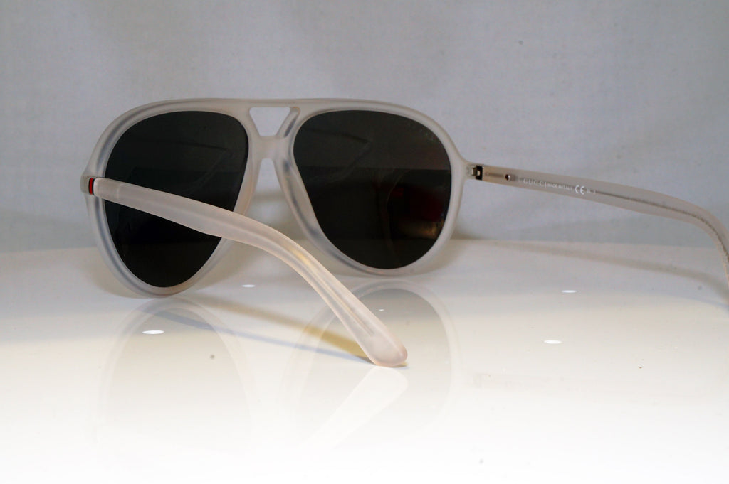 GUCCI Mens Designer Sunglasses White Aviator GG 1090 CRAH 17375