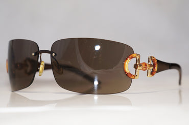 GUCCI Boxed Womens Designer Sunglasses Brown Bamboo GG 2801 ONR6J 15826