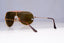 RAY-BAN Mens Designer Sunglasses Gold Shield WINGS III 3 RB 3184 001/73 20147