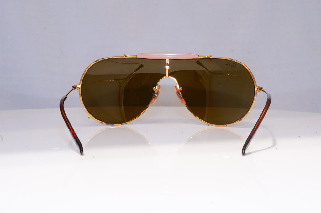 RAY-BAN Mens Designer Sunglasses Gold Shield WINGS III 3 RB 3184 001/73 20147