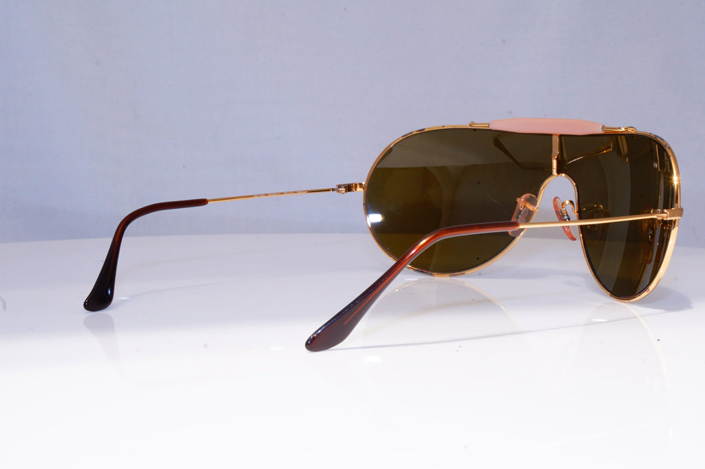 RAY-BAN Mens Designer Sunglasses Gold Shield WINGS III 3 RB 3184 001/73 20147