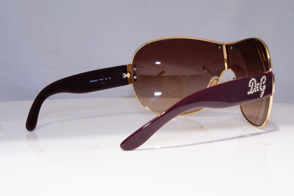 DOLCE & GABBANA Womens Diamante Designer Sunglasses Shield D&G 6022 176/13 20143
