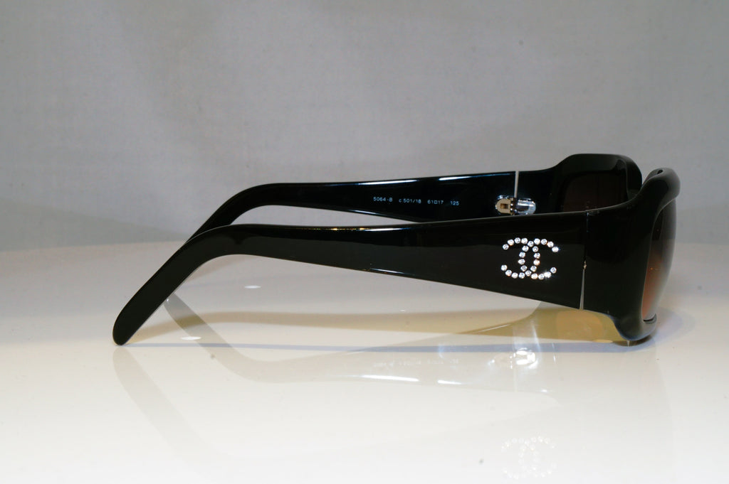 CHANEL Womens Diamante Boxed Designer Sunglasses Black 5064 c501/18 17380