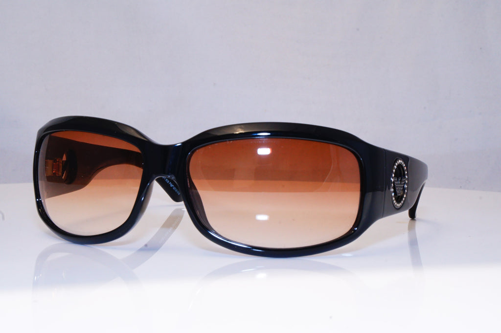 EMPORIO ARMANI Womens Diamante Designer Sunglasses Black EA 9344 D2802 17642