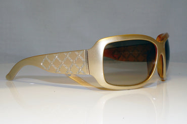 VERSACE Womens Diamante Designer Sunglasses Gold Oval 4132/B 719-13 17360