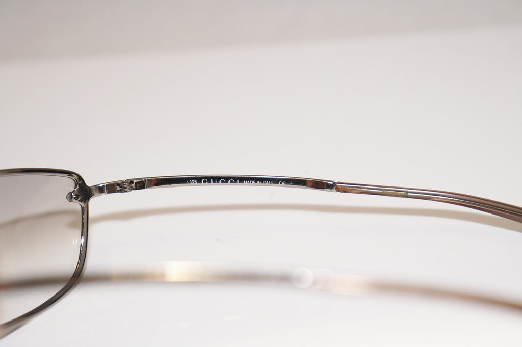 GUCCI 1990 Vintage Mens Designer Sunglasses Silver Wrap GG 1691 6LBNN 14474