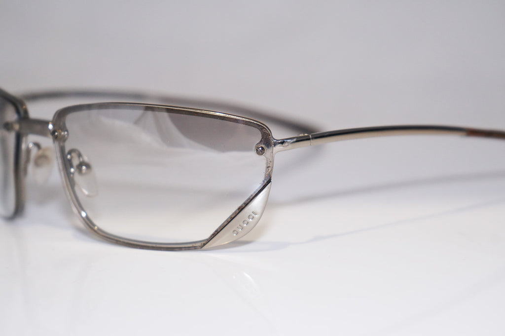 GUCCI 1990 Vintage Mens Designer Sunglasses Silver Wrap GG 1691 6LBNN 14474