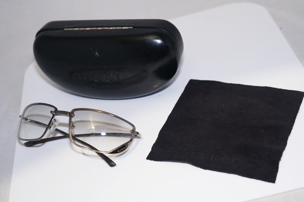 GUCCI 1990 Vintage Mens Designer Sunglasses Silver Wrap GG 1691 6LBNN 14474