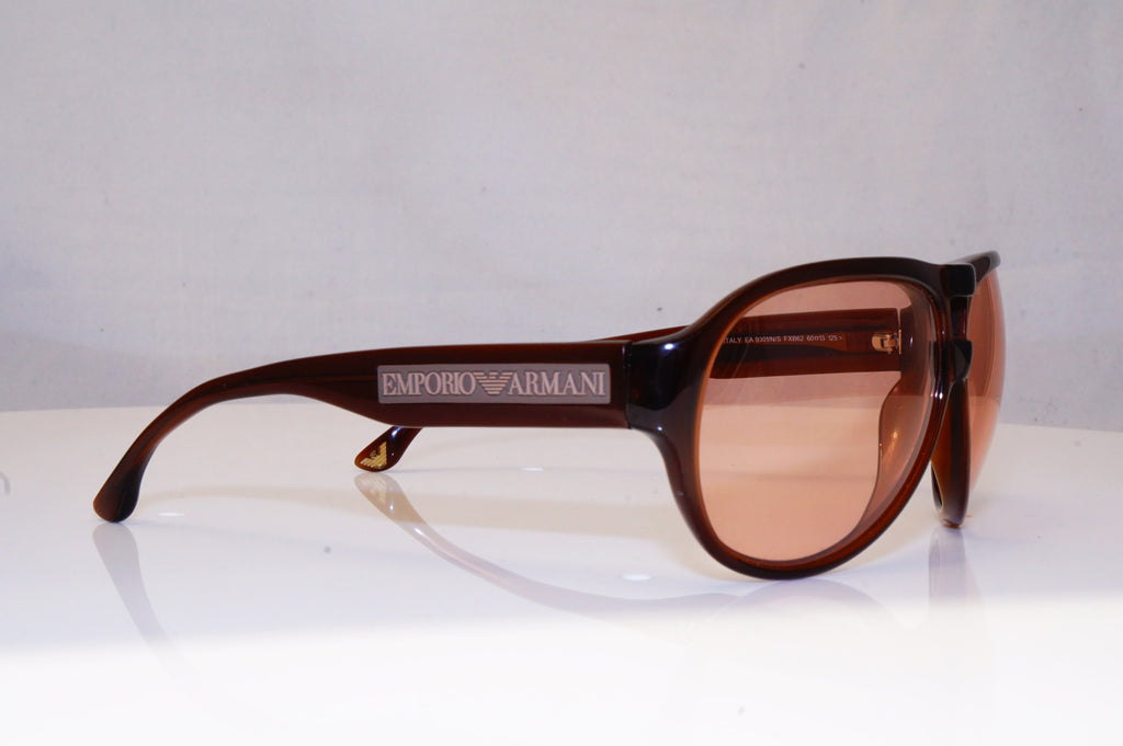 EMPORIO ARMANI Mens Designer Sunglasses Brown Aviator EA 9301 FXB62 17108
