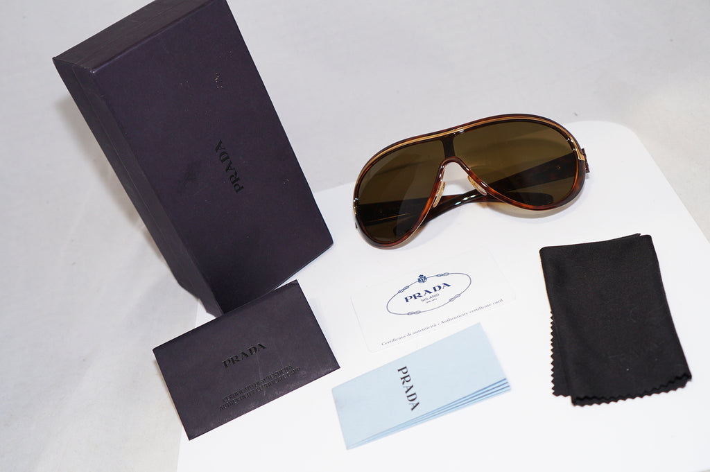 PRADA Mens Designer Sunglasses Brown Shield SPR 07H 2AU-2P1 15836
