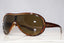 PRADA Mens Designer Sunglasses Brown Shield SPR 07H 2AU-2P1 15836