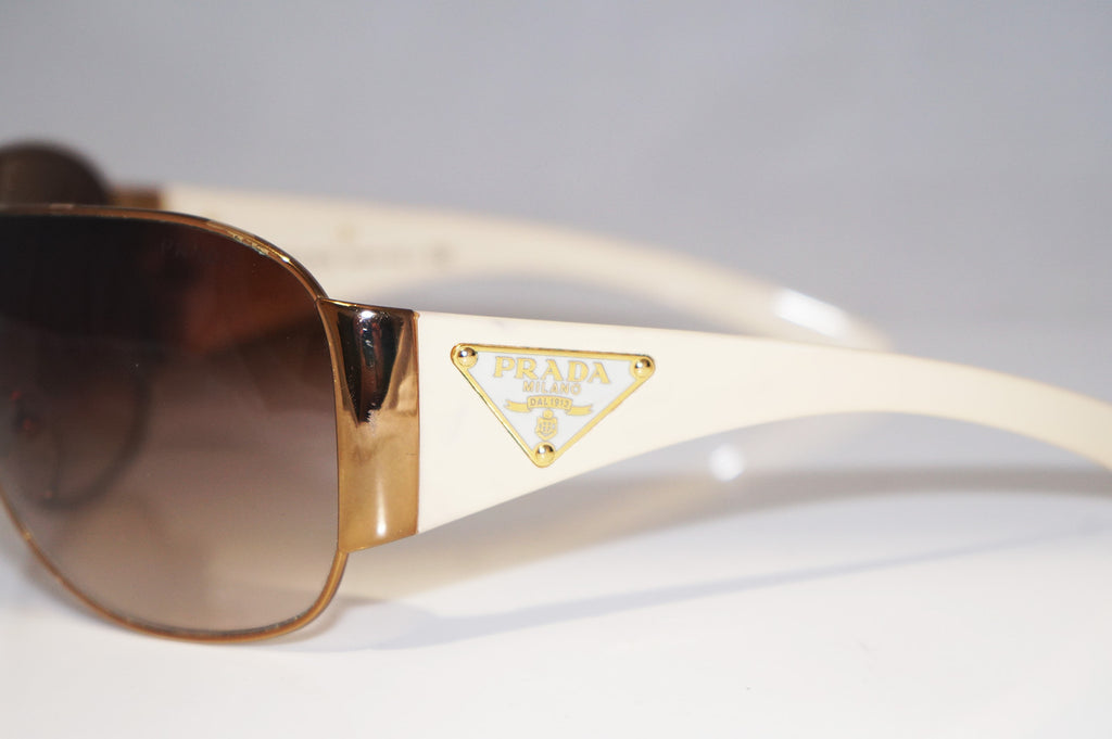 PRADA Boxed Mens Designer Sunglasses White Shield SPR 57L ZVA-6S1 14472