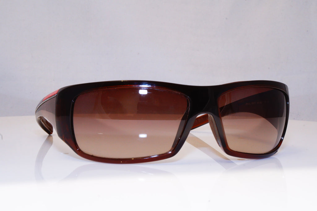 PRADA Mens Designer Sunglasses Brown Wrap SPS 01L 4AN-6S1 16473