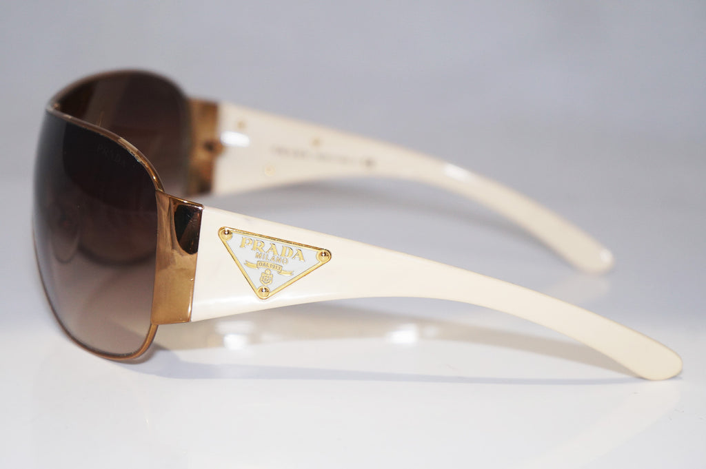 PRADA Boxed Mens Designer Sunglasses White Shield SPR 57L ZVA-6S1 14472