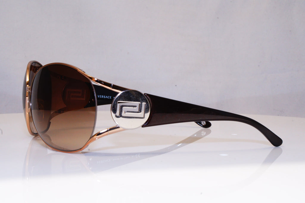 VERSACE Womens Designer Sunglasses Gold Oval 2097 1052/13 17486