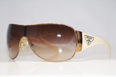 PRADA Boxed Mens Designer Sunglasses White Shield SPR 57L ZVA-6S1 14472