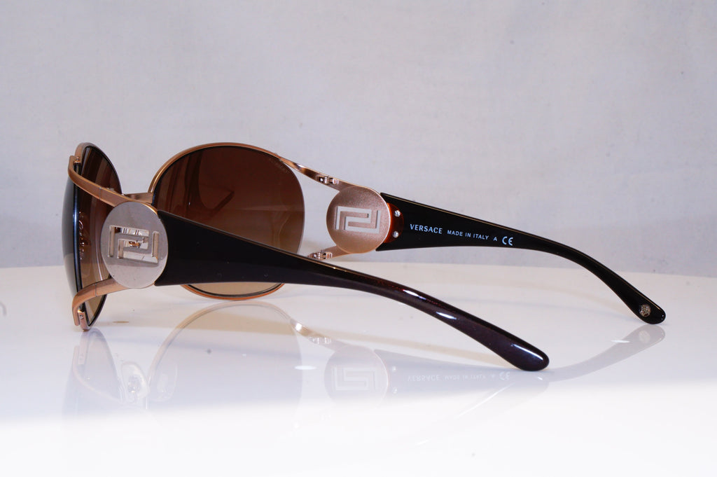 VERSACE Womens Designer Sunglasses Gold Oval 2097 1052/13 17486