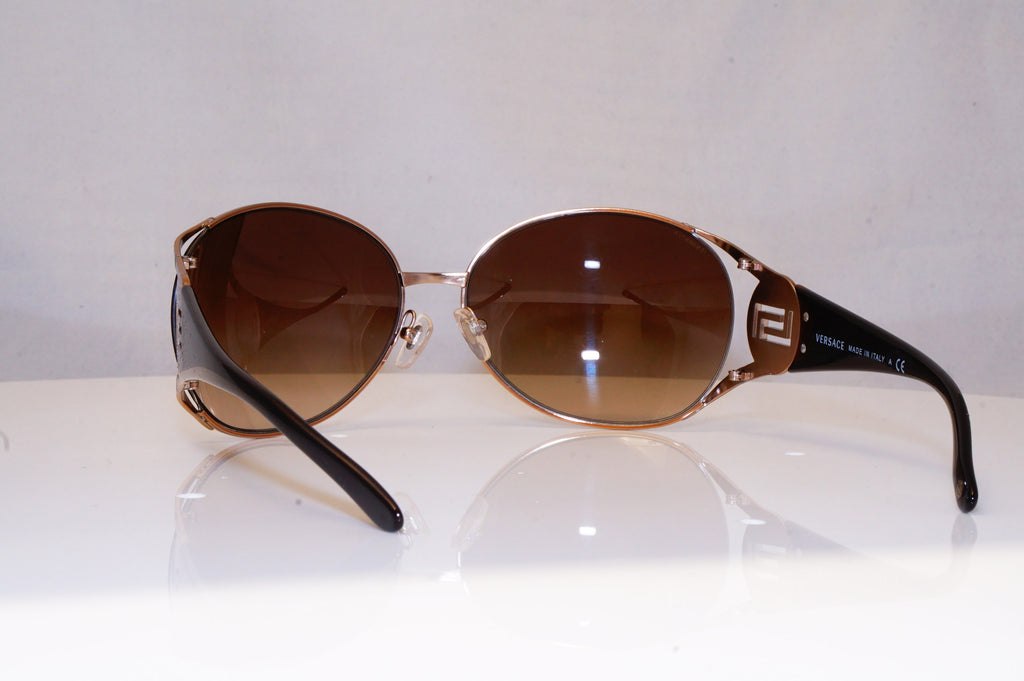VERSACE Womens Designer Sunglasses Gold Oval 2097 1052/13 17486