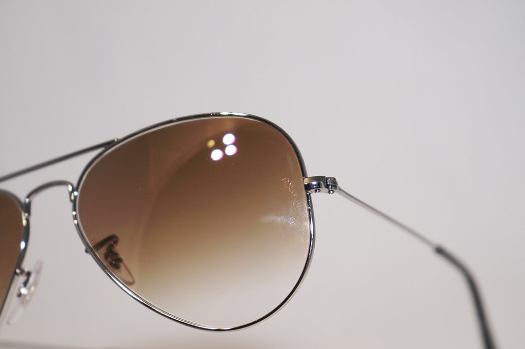 RAY-BAN Mens Designer Sunglasses Silver Aviator RB 3025 004/51 15717