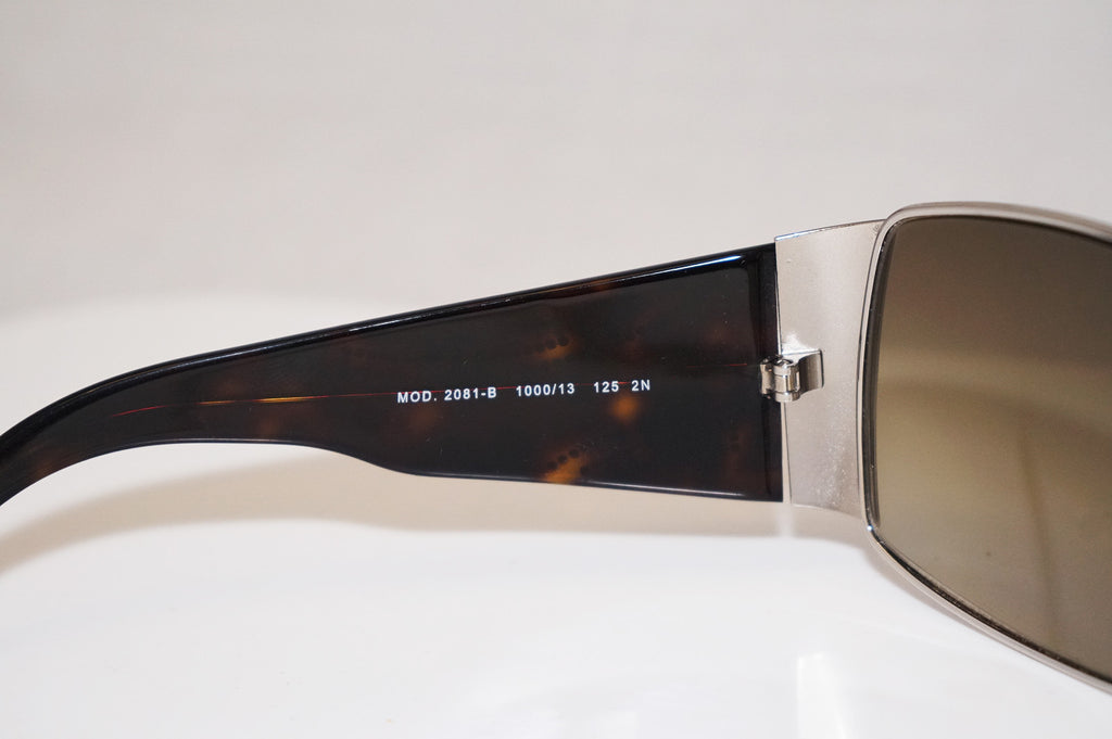 VERSACE Womens Designer Crystal Sunglasses Brown Shield MOD 2081 1000 13 14420