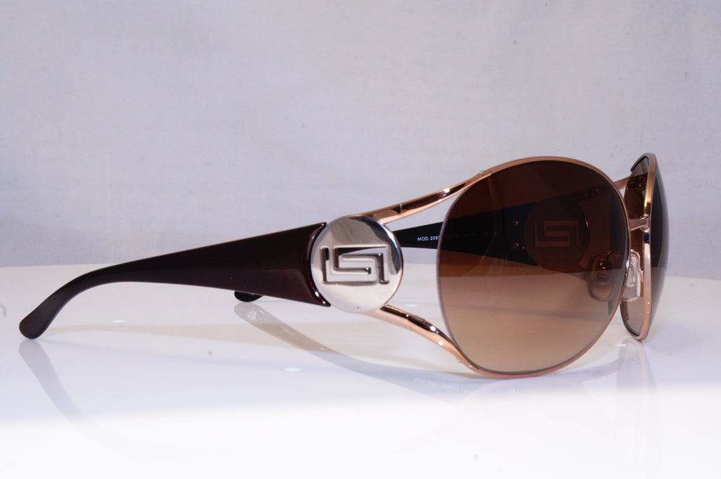 VERSACE Womens Designer Sunglasses Gold Oval 2097 1052/13 17486