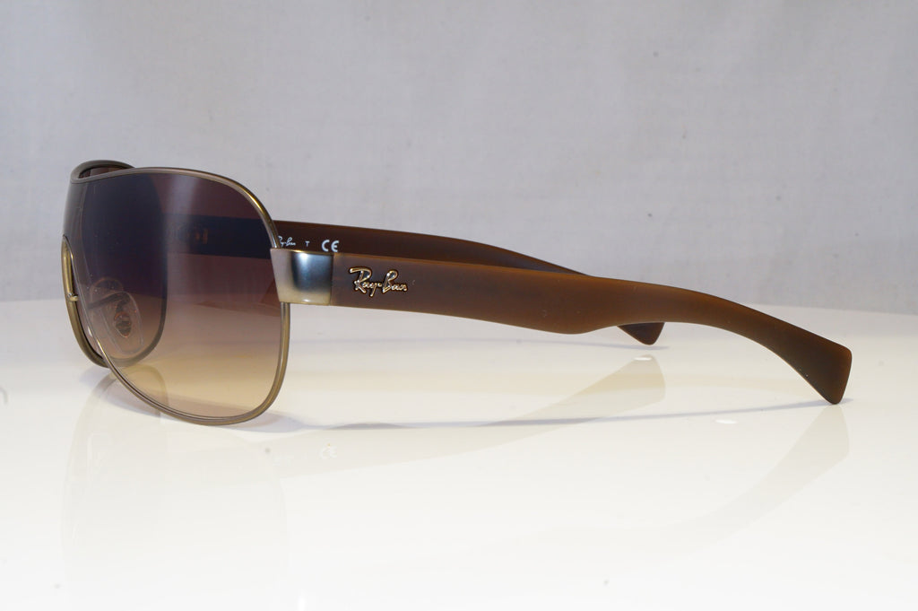 RAY-BAN Mens Designer Sunglasses Brown Shield RB 3471 029/13 18954