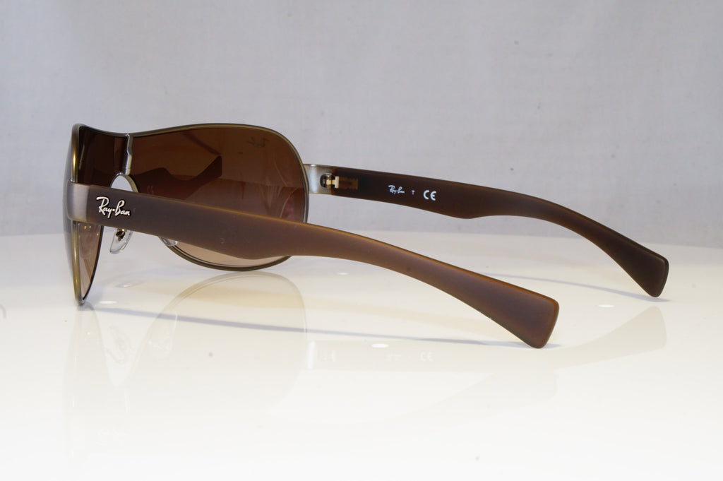 RAY-BAN Mens Designer Sunglasses Brown Shield RB 3471 029/13 18954