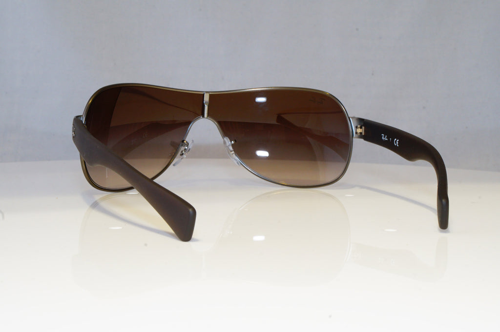RAY-BAN Mens Designer Sunglasses Brown Shield RB 3471 029/13 18954