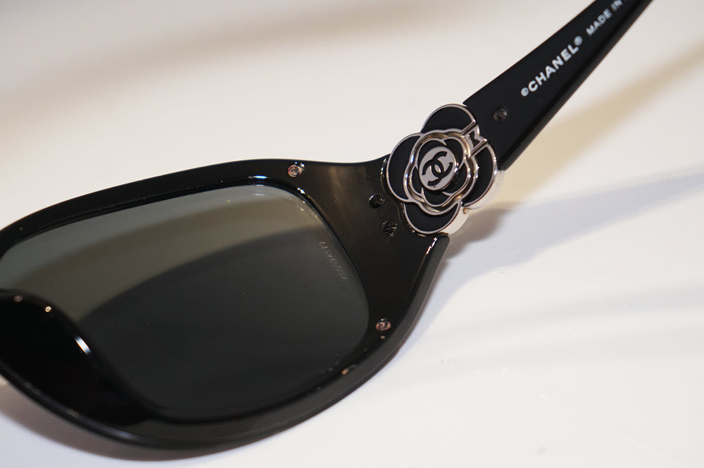CHANEL Womens Designer Sunglasses Black Wrap 6032 C501/87 15763