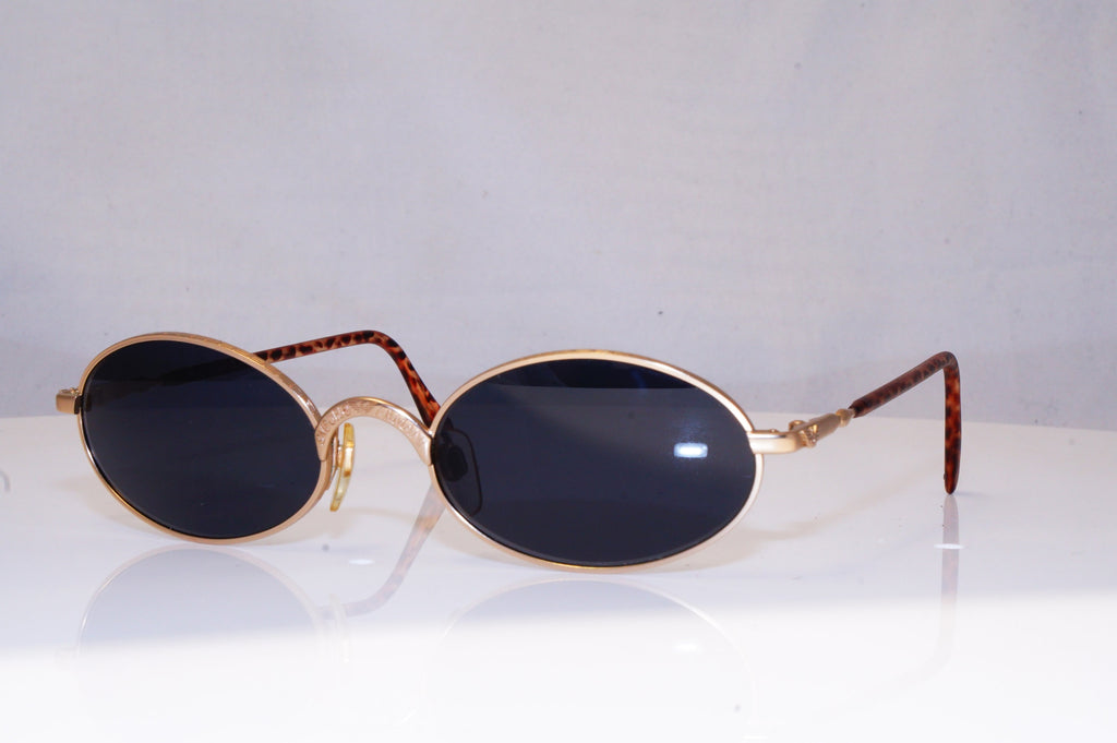 EMPORIO ARMANI Mens Vintage 1990 Designer Sunglasses Gold Oval 058-S 904 17179