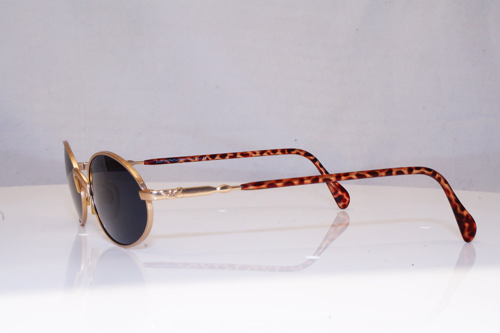 EMPORIO ARMANI Mens Vintage 1990 Designer Sunglasses Gold Oval 058-S 904 17179
