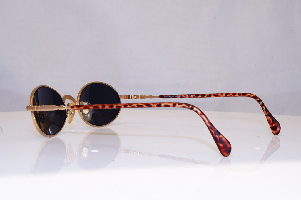 EMPORIO ARMANI Mens Vintage 1990 Designer Sunglasses Gold Oval 058-S 904 17179
