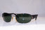 RAY-BAN Mens Vintage 1990 Designer Sunglasses Black Wrap W3127 BLK 17429