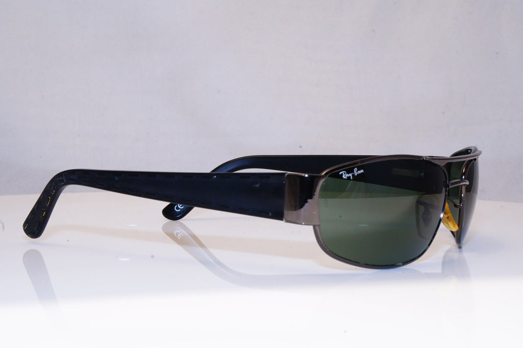 RAY-BAN Mens Vintage 1990 Designer Sunglasses Black Wrap W3127 BLK 17429