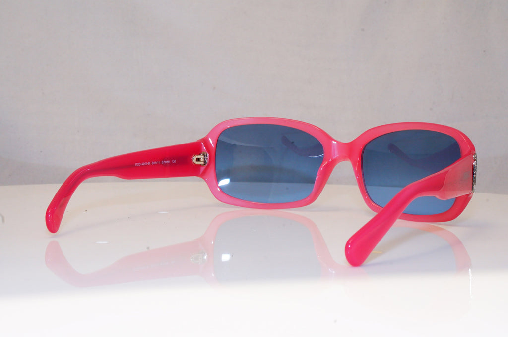 VERSACE Mens Mirror Diamante Designer Sunglasses Pink Rectangle 4051-B 381 16605