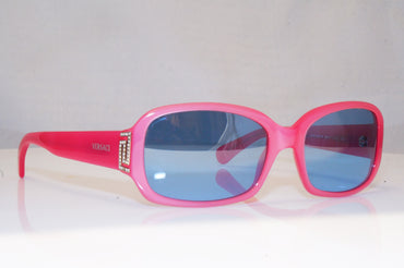 VERSACE Mens Mirror Diamante Designer Sunglasses Pink Rectangle 4051-B 381 16605