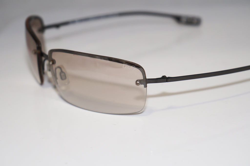 DOLCE & GABBANA Mens Designer Sunglasses Silver Rectangle D&G 2121 D41 15745
